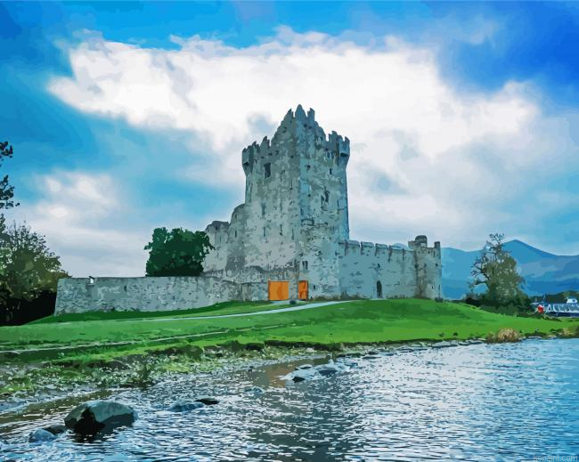 Ross Castle Killarney National Park Painting By Numberss.png
