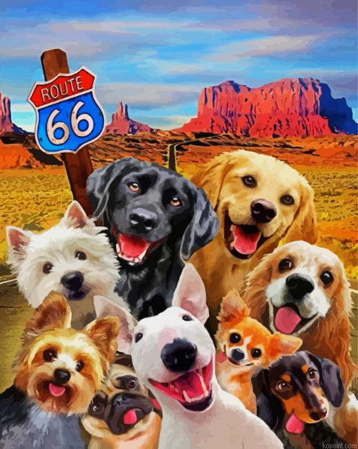 Route 66 Dogs Painting By Numberss.png