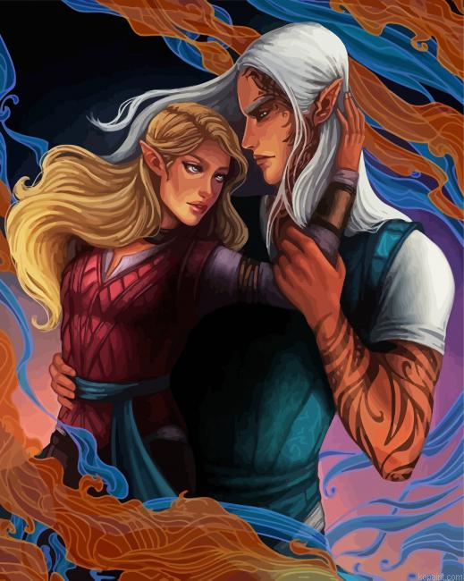 Rowan And Aelin Painting By Numberss.png