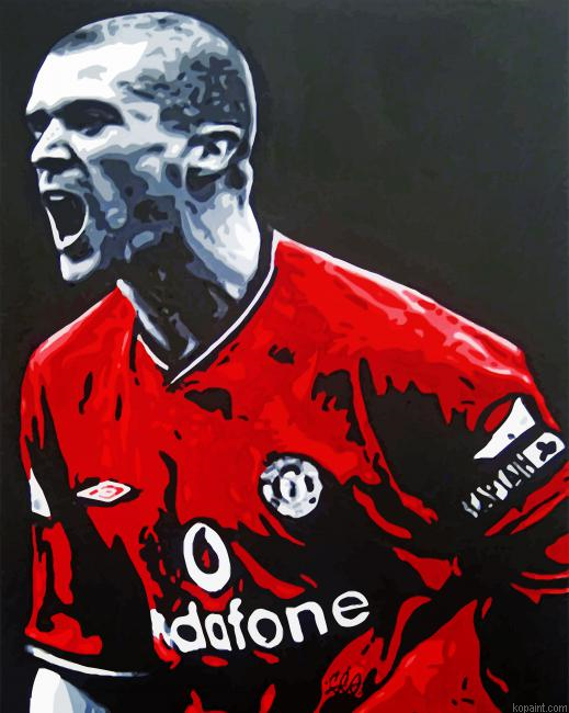 Roy Keane Manchester United Painting By Numberss.png