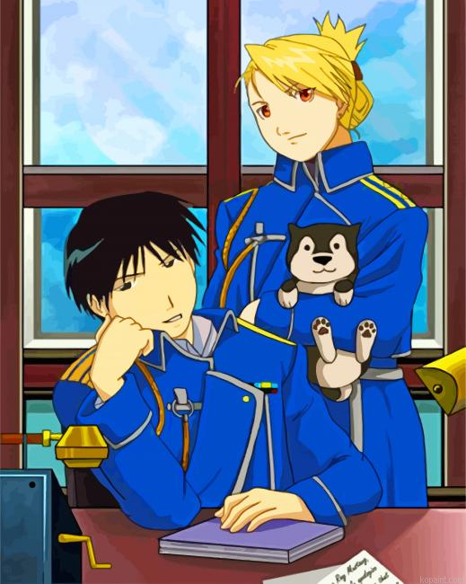 Roy Mustang And Riza Hawkeye Painting By Numberss.png