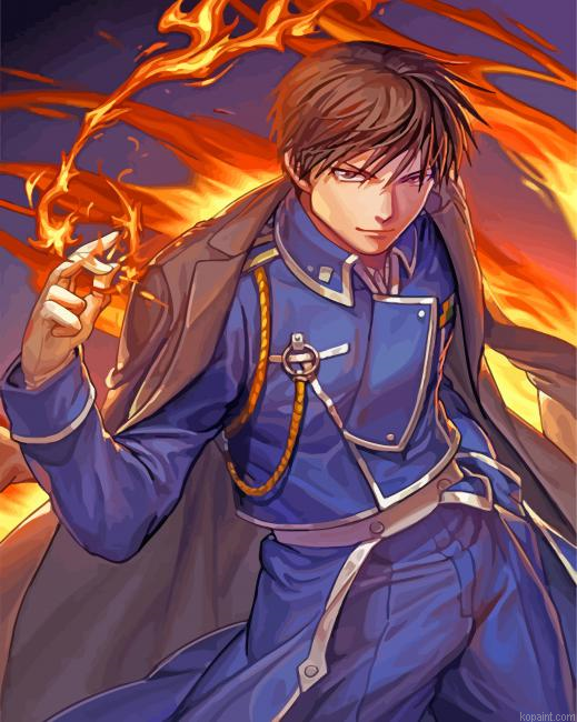 Roy Mustang Anime Character Painting By Numberss.png
