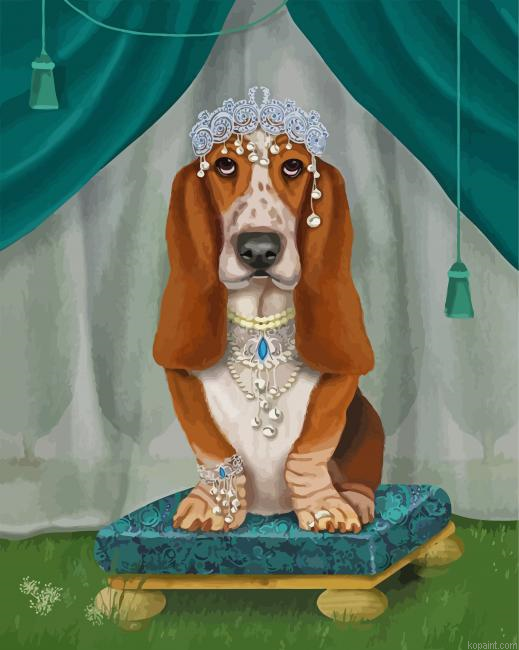 Royal Basset Hound Painting By Numberss.png