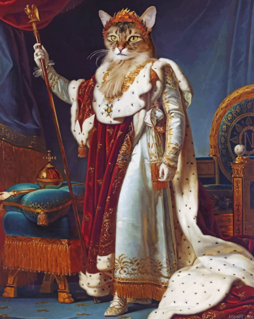 Royal Cat Painting By Numberss.png