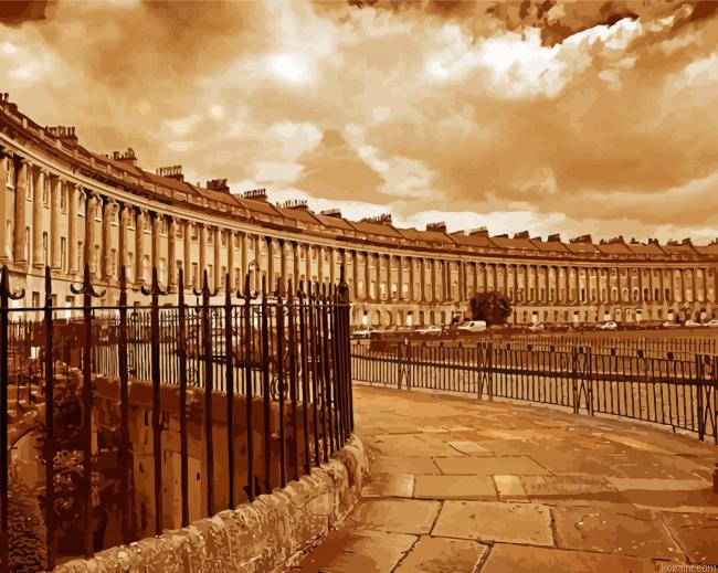 Royal Crescent Bath England Painting By Numberss.png