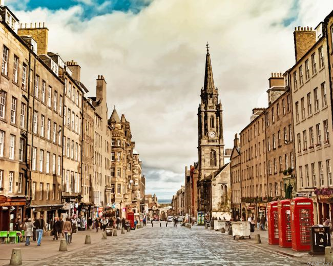 Royal Mile Edinburgh Scotland New Painting By Numberss.png