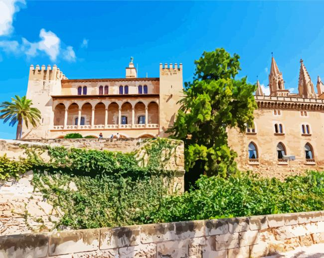 Royal Palace Of La Almudaina Pallma Paint By Numbers.png