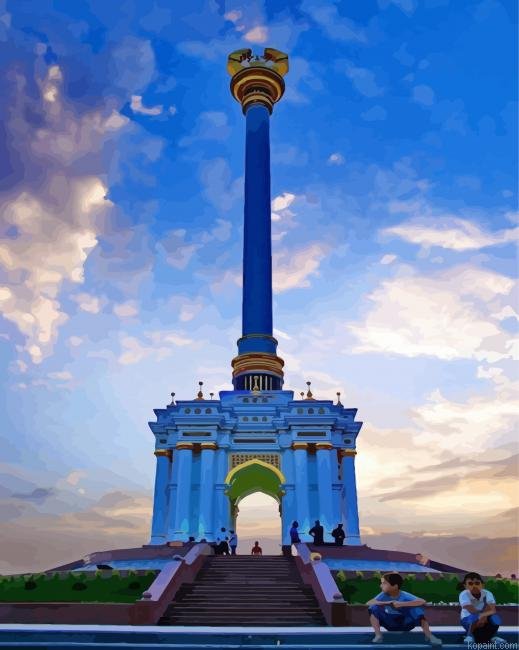 Rudaki Park Monument Painting By Numberss.png
