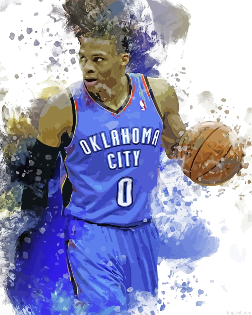 Russell Westbrook Art Painting By Numberss.png