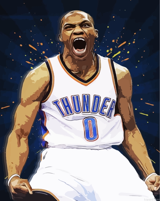 Russell Westbrook Illustration Painting By Numberss.png