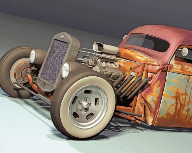 Rusty Hot Rod Truck Painting By Numberss.png