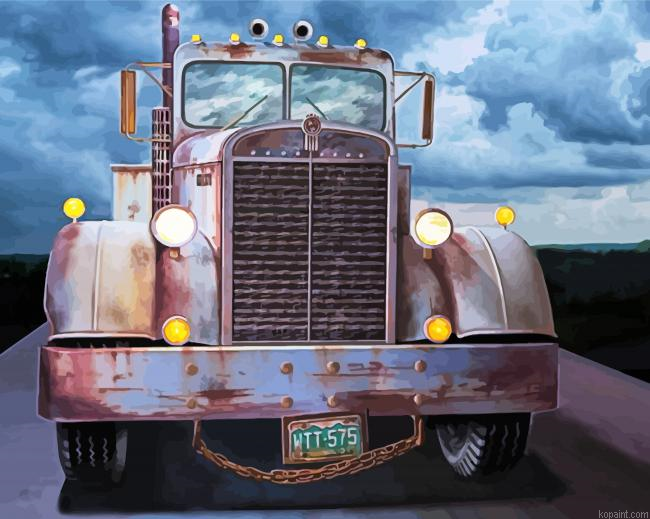 Rusty Semi Truck Painting By Numberss.png