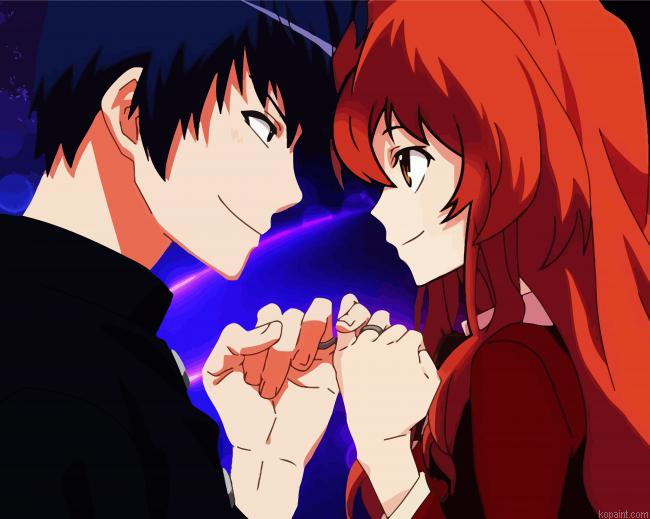 Ryuji Takasu Taiga Aisaka Toradora Painting By Numberss.png