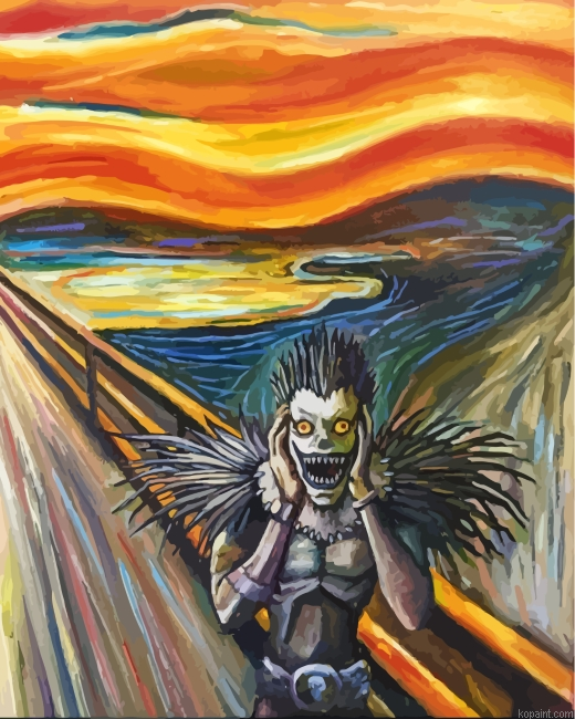 Ryuk The Scream Painting By Numberss.png