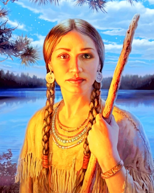 Sacagawea Art New Painting By Numberss.png