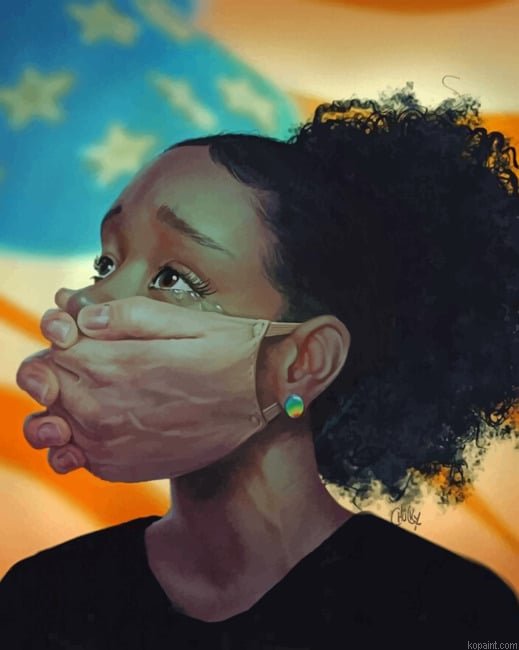 Sad Black Girl Paint By Numbers