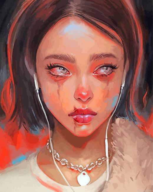 Sad Girl Painting By Numberss.png