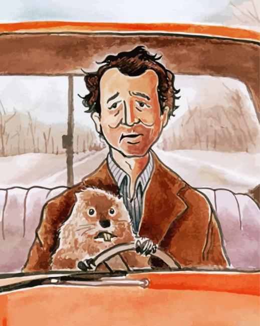 Sad Man And Groundhog Painting By Numberss.png