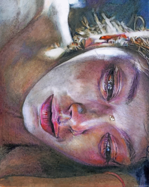Sad Woman Painting By Numberss.png