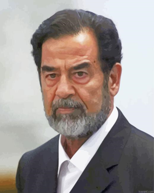 Saddam Hussein Statesman Painting By Numberss.png