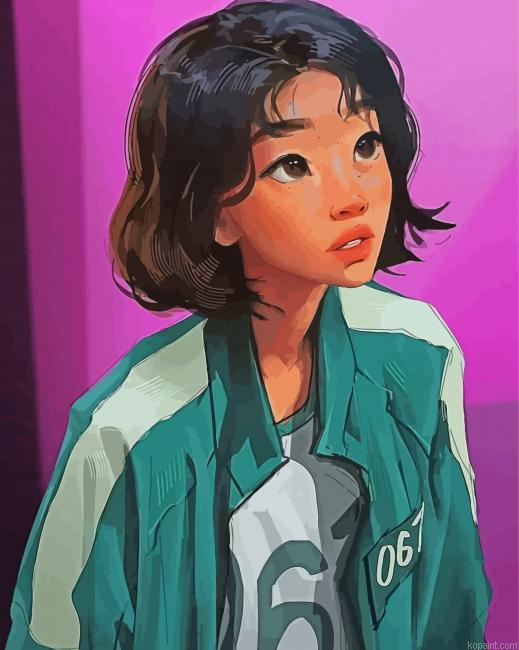 Sae Byeok Squid Game Paint By Numbers