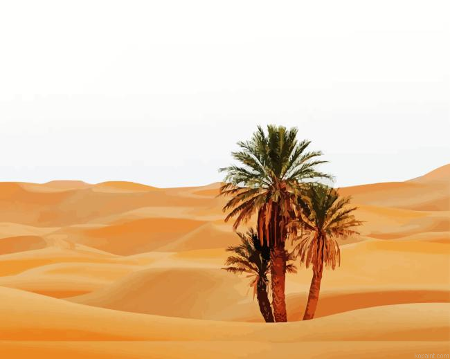 Sahara Palm Trees Painting By Numberss.png