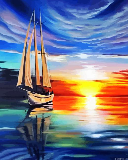 Sail Boat Sunset Painting By Numberss.png