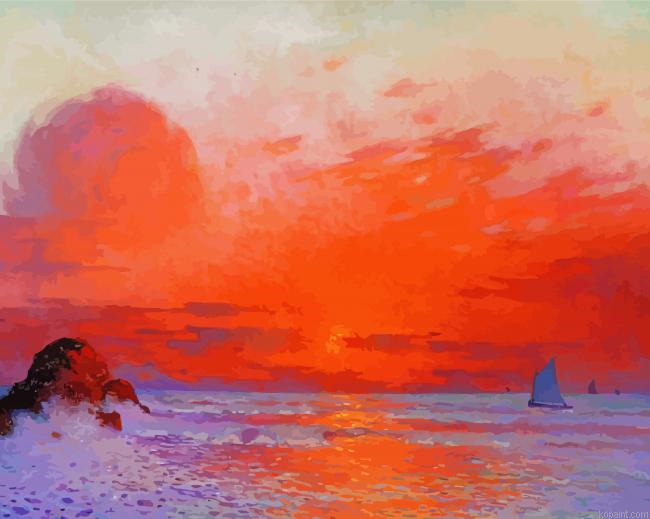 Sailboats At Sunset Painting By Numberss.png