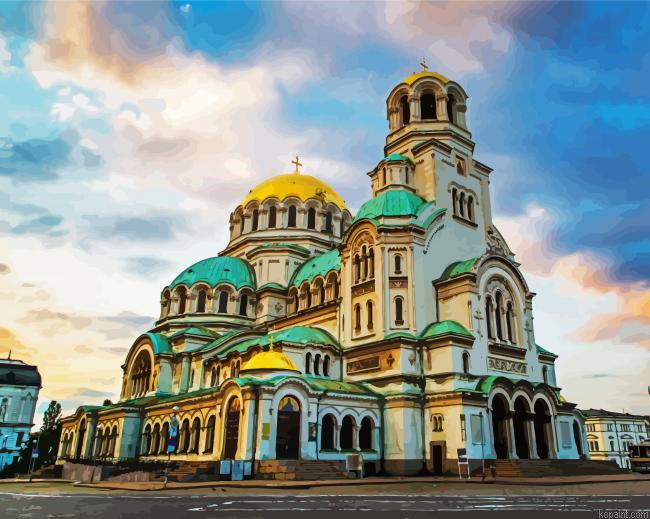 Saint Alexander Of Neva Patriarch S Cathedral Bulgaria Paint By Numbers