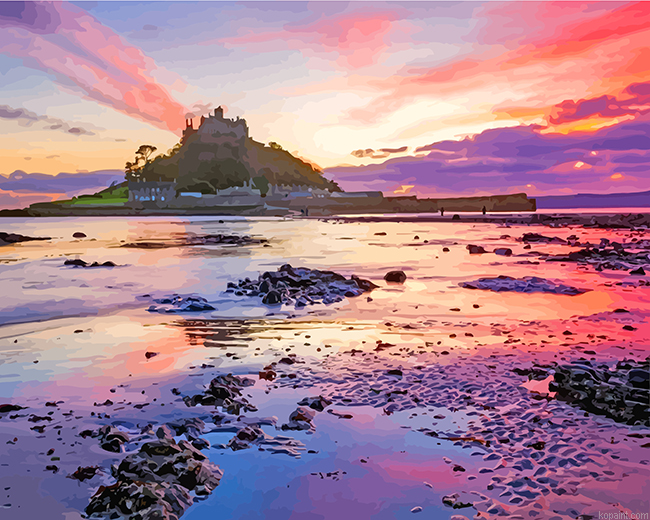 Saint Michaels Mount Painting By Numberss.png