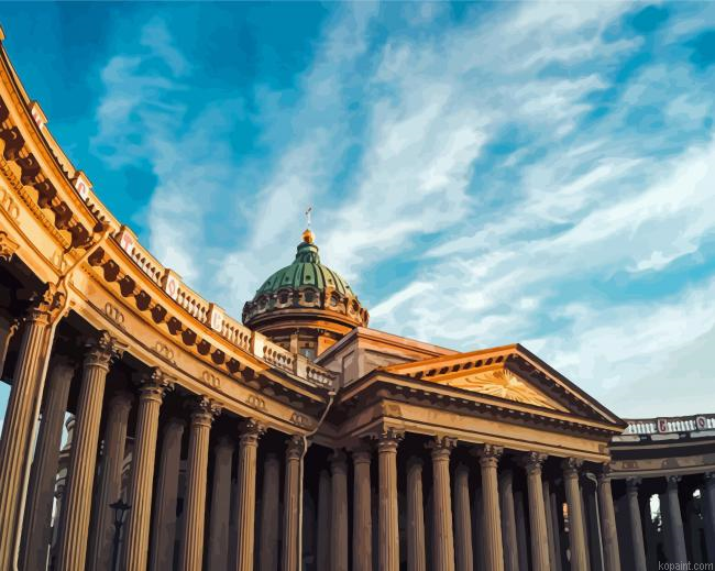 Saint Petersburg Kazan Cathedral Paint By Numbers