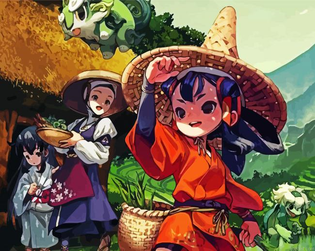 Sakuna Of Rice And Ruin Painting By Numberss.png