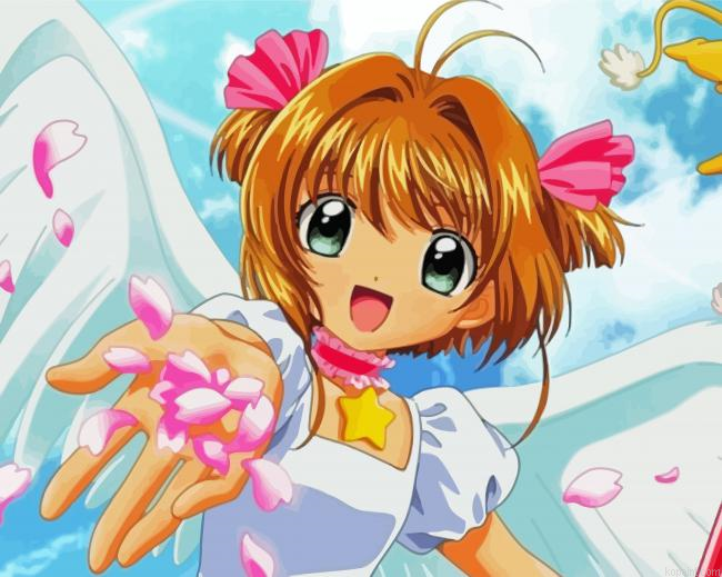 Sakura Kinomoto Anime Painting By Numberss.png
