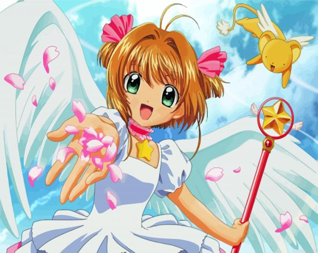 Sakura Kinomoto Cardcaptor Sakura Painting By Numberss.png