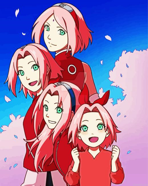 Sakura Naruto Painting By Numberss.png