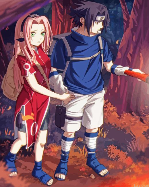 Sakura Sasuke Painting By Numberss.png