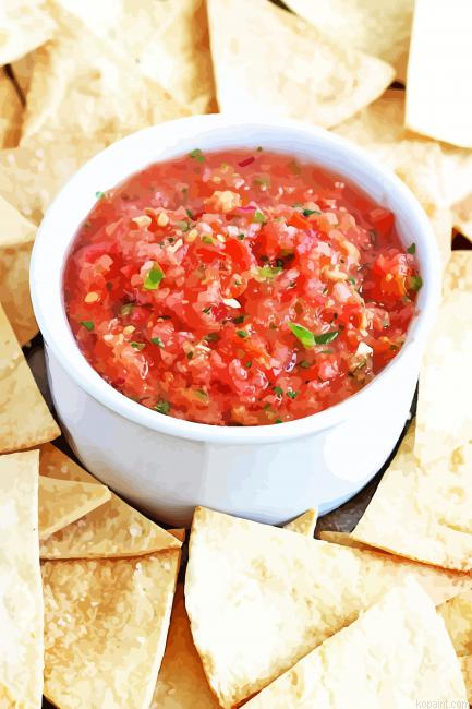 Salsa Food Painting By Numberss.png