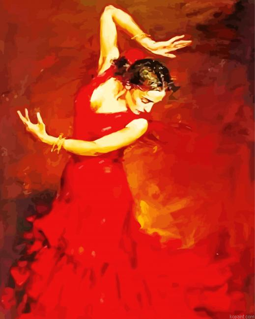 Salsa Woman Dancer Art Painting By Numberss.png