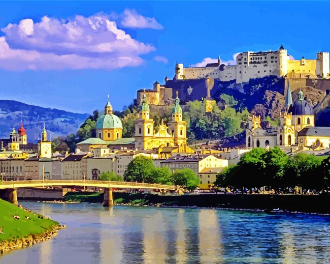 Salzburg City Paint By Numbers