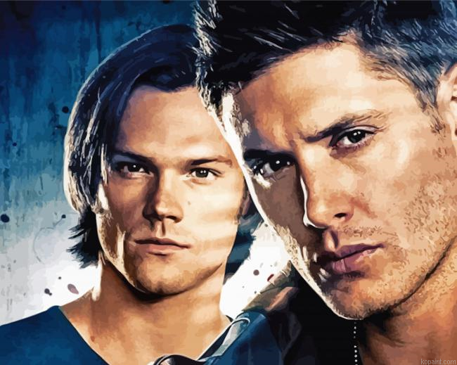 Sam And Dean Winchester Painting By Numberss.png