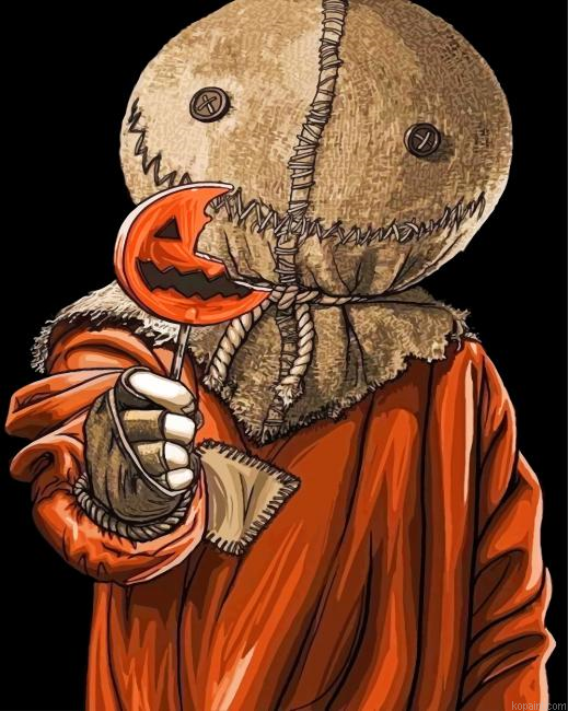 Sam Trick R Treat Halloween Painting By Numberss.png