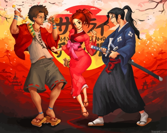 Samurai Champloo Art Painting By Numberss.png