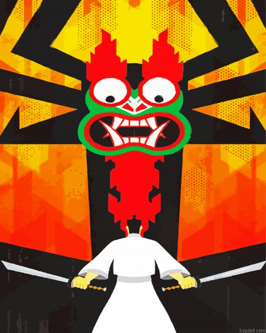 Samurai Jack Vs Aku Paint By Numbers.png