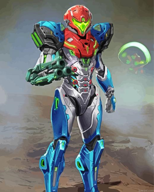 Samus Animation Character Paint By Numbers