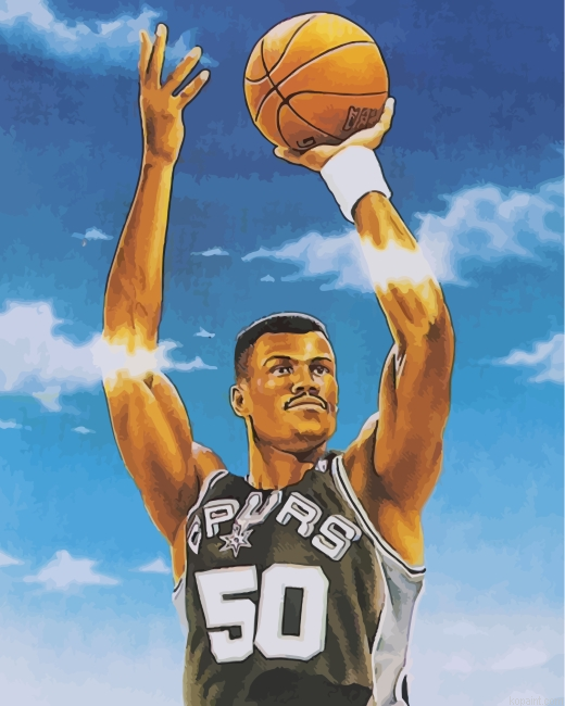 San Antonio Spurs David Robinson Painting By Numberss.png