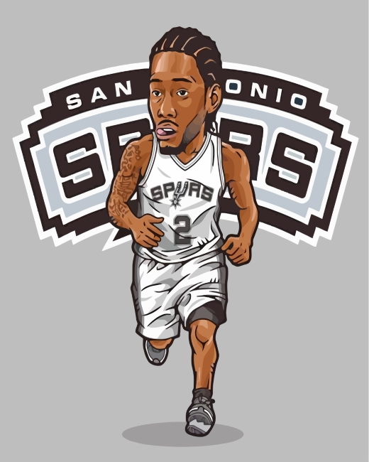 San Antonio Spurs Illustration Painting By Numberss.png