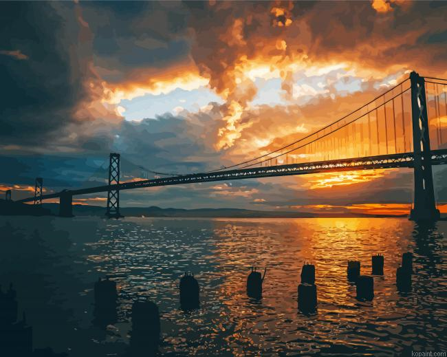 San Francisco Bridge Usa Painting By Numberss.png