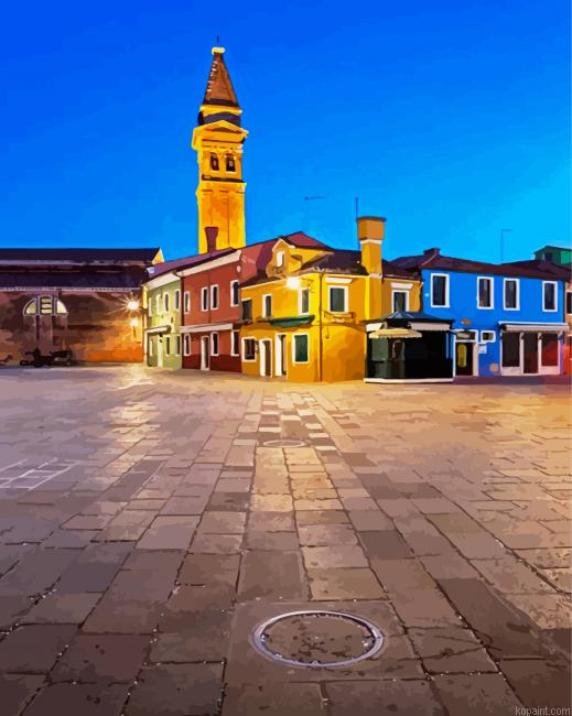 San Martino Burano Italy Painting By Numberss.png