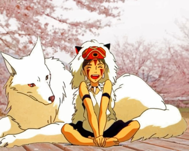 San Princess Mononoke Art Painting By Numberss.png