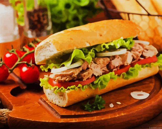 Sandwich Paint By Numbers